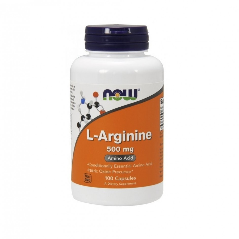 L-Arginine 500 мг (100 капс) купить аргинин NOW, цена в Краснодаре - 1490 р.